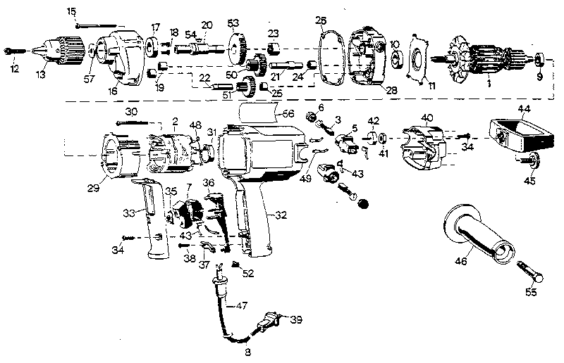 Craftsman model 27025 drill-misc craftsman genuine parts