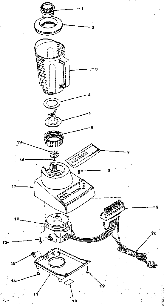 Kenmore Model 400681600 Blender Genuine Parts Kenmore Model 400681600 Blender Genuine Parts
