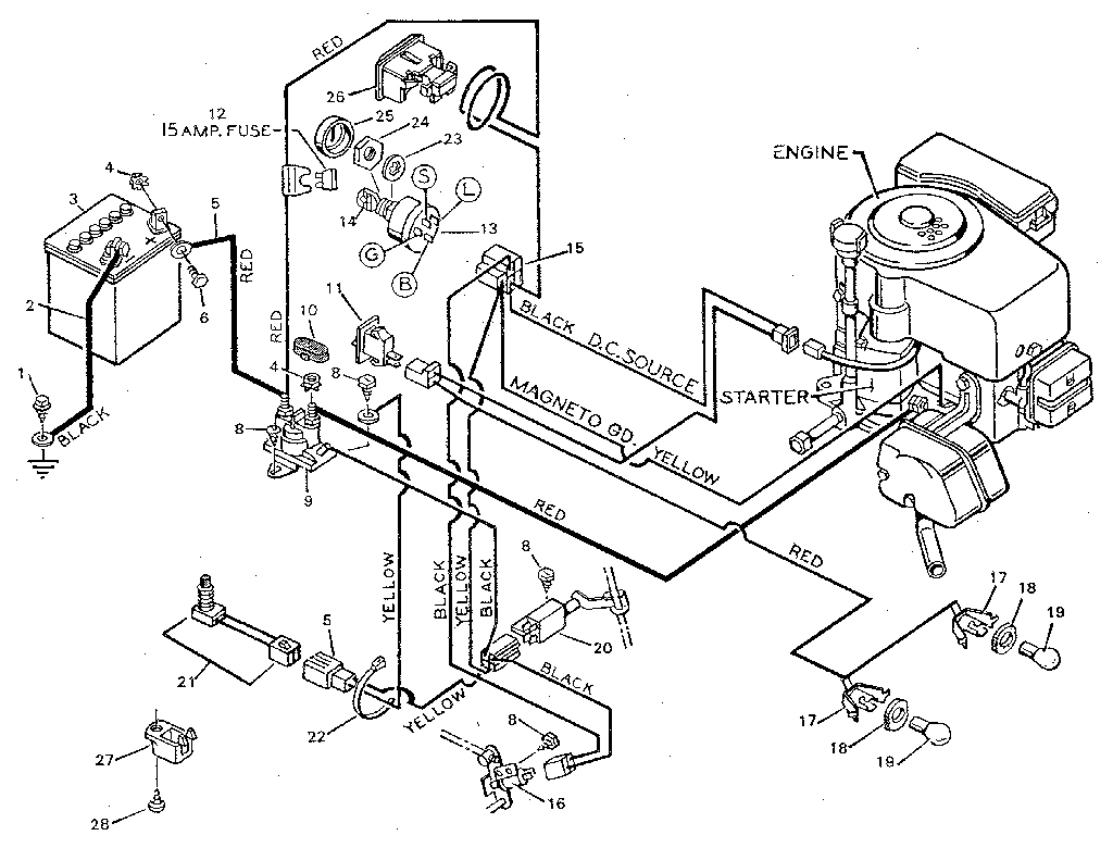 craftsman model 502254261 lawn, tractor genuine parts