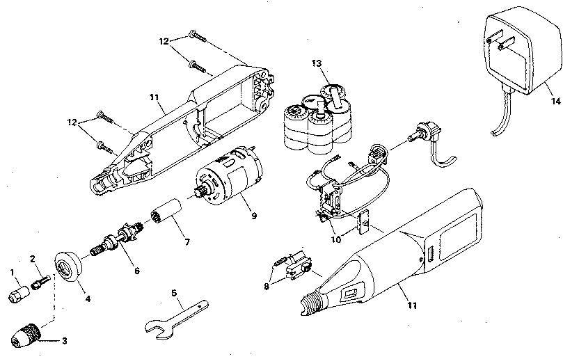 Craftsman model 57261006 rotary tool genuine parts
