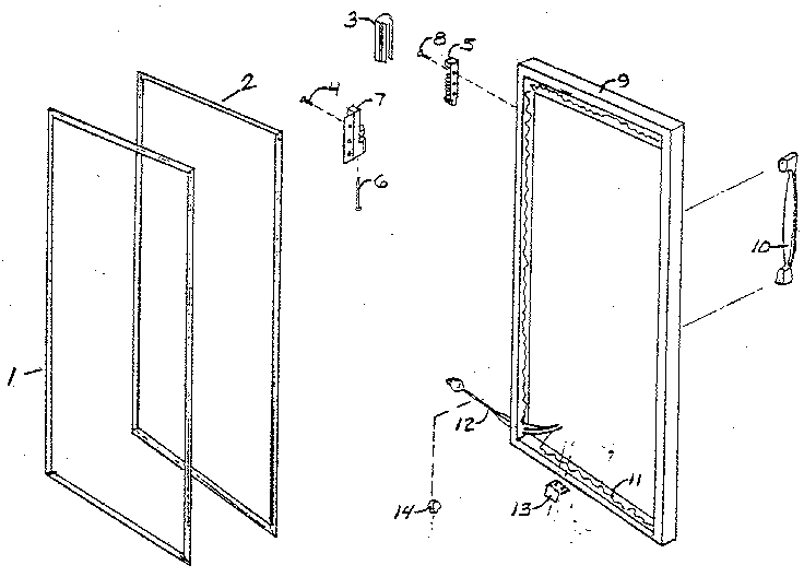 Northland Model Rfg285 1713 Upright Freezer Genuine Parts Door