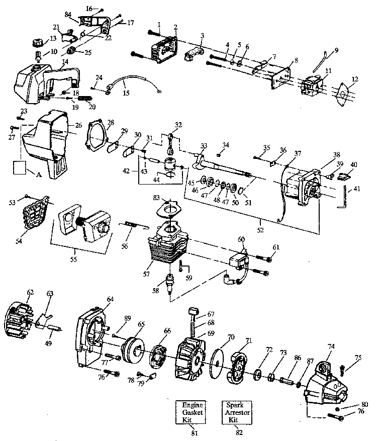 Weed Eater Model Gti Line Trimmers Weedwackers Gas Genuine Parts My