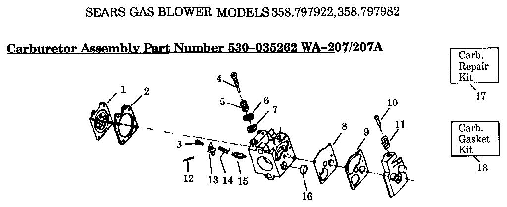 Craftsman Leaf Blower Carburetor Diagram Free Diagram For Student
