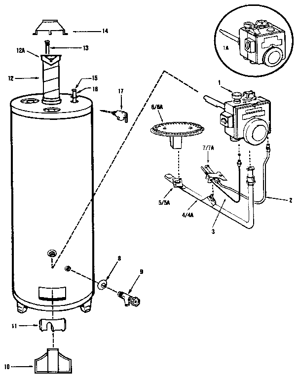 Rheem Gas Water Heater Parts