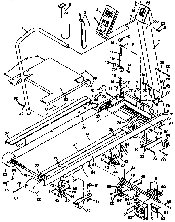 Lifestyler model 831297251 treadmill genuine parts