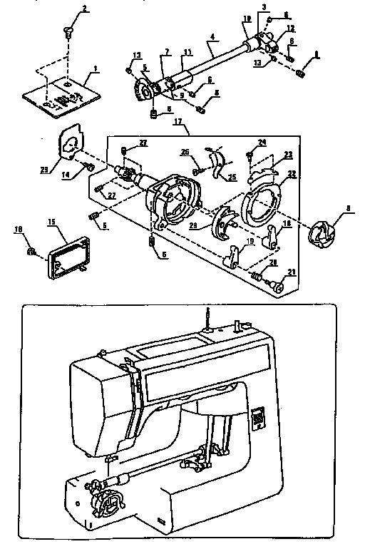 Kenmore model 38512612090 electronic sewing machines genuine parts