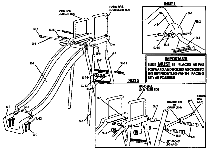 Hedstrom model 43769 playground equipment genuine parts