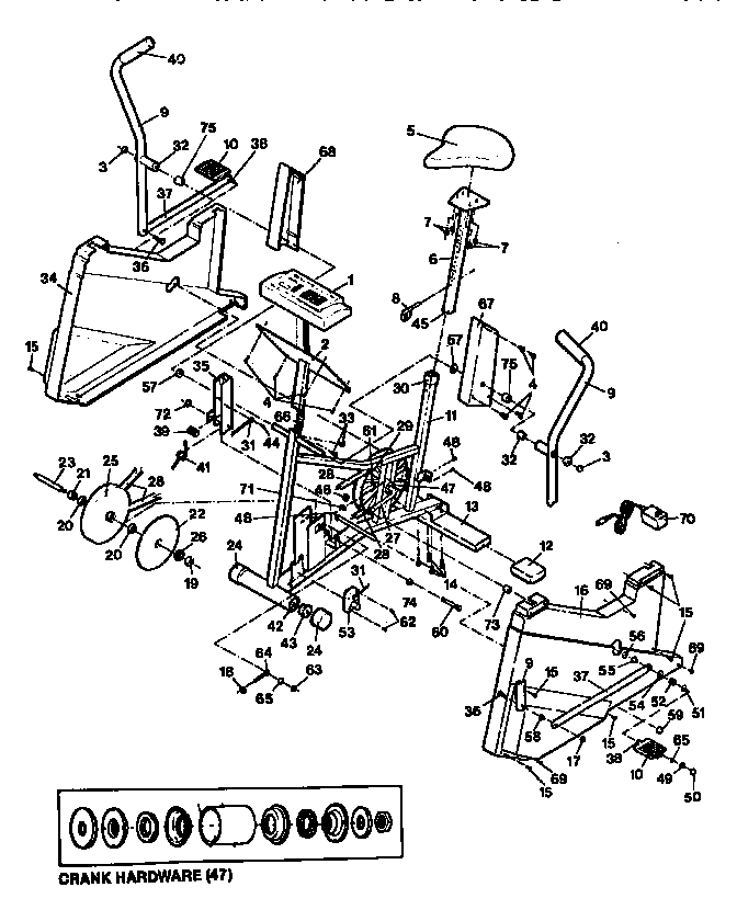 Lifestyler model 831287602 stepper genuine parts