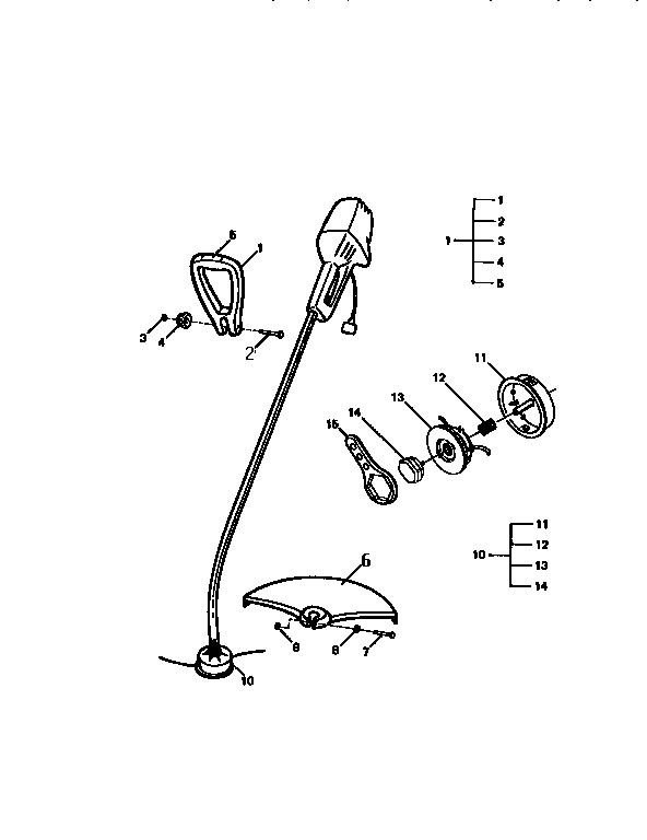 Mcculloch string trimmer parts diagram