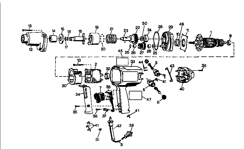Dewalt model D291-04 wrenches genuine parts