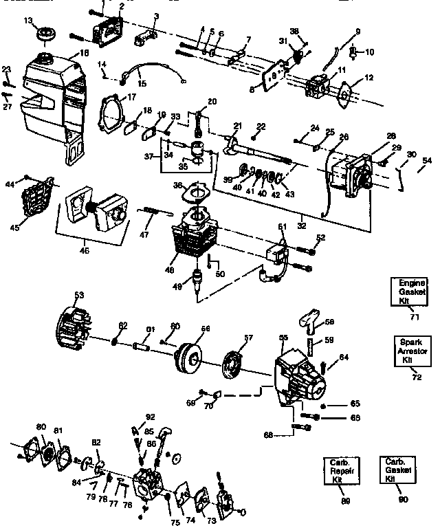 Craftsman weedwacker fuel line diagram 25cc