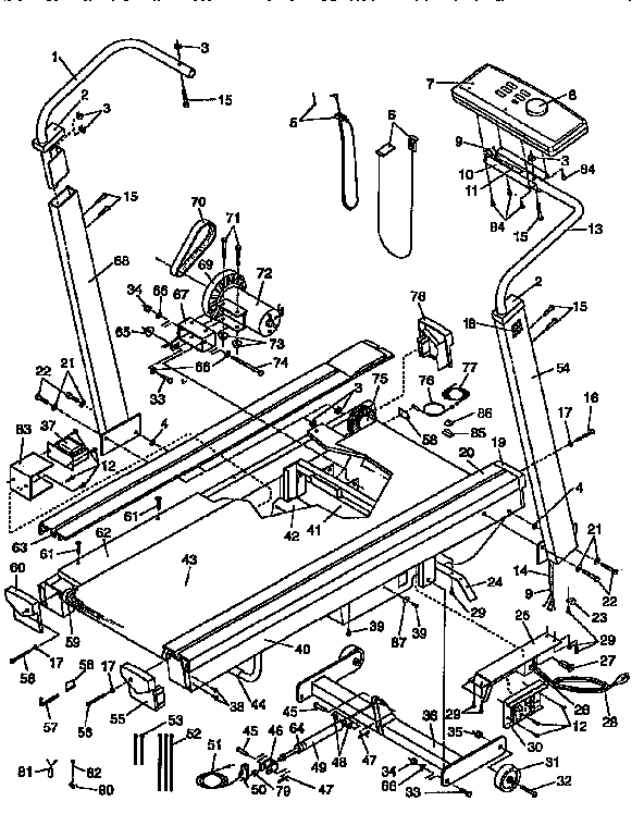 Weslo model WLTL84543 misc exercise genuine parts