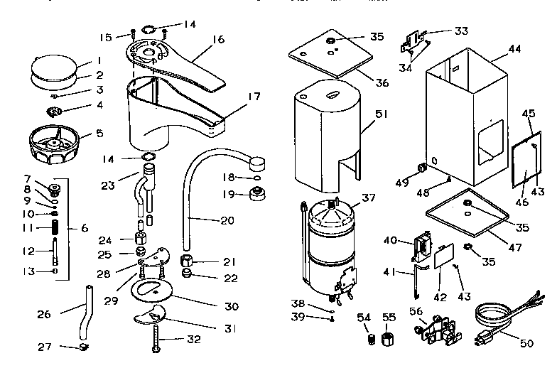 Kenmore Model 17560960 Hot Water Dispenser Genuine Parts