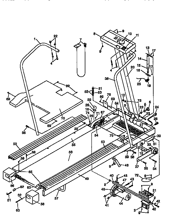 Weslo model WL830032 misc exercise genuine parts