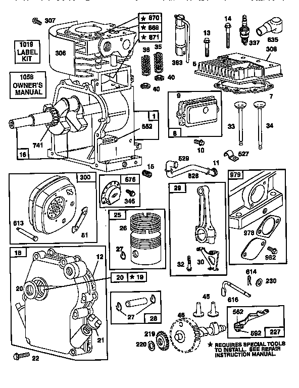 Briggs-Stratton model 133202-0156-01 engine genuine parts Briggs-Stratton model 133202-0156-01 engine genuine parts