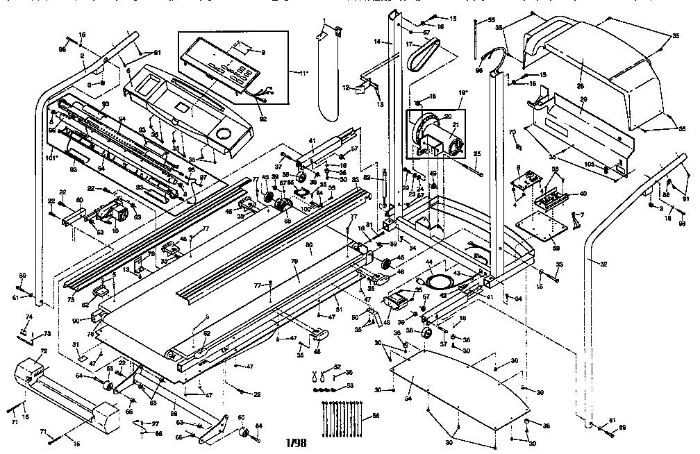 Proform Model 831297880 Treadmill Genuine Parts