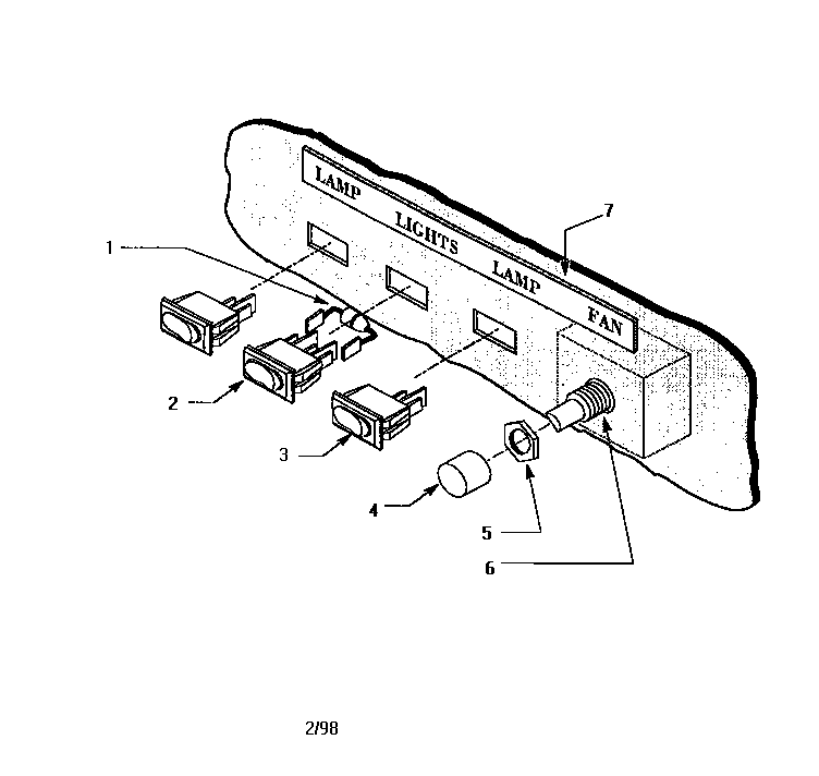 Thermador model H48HQS range hood genuine parts