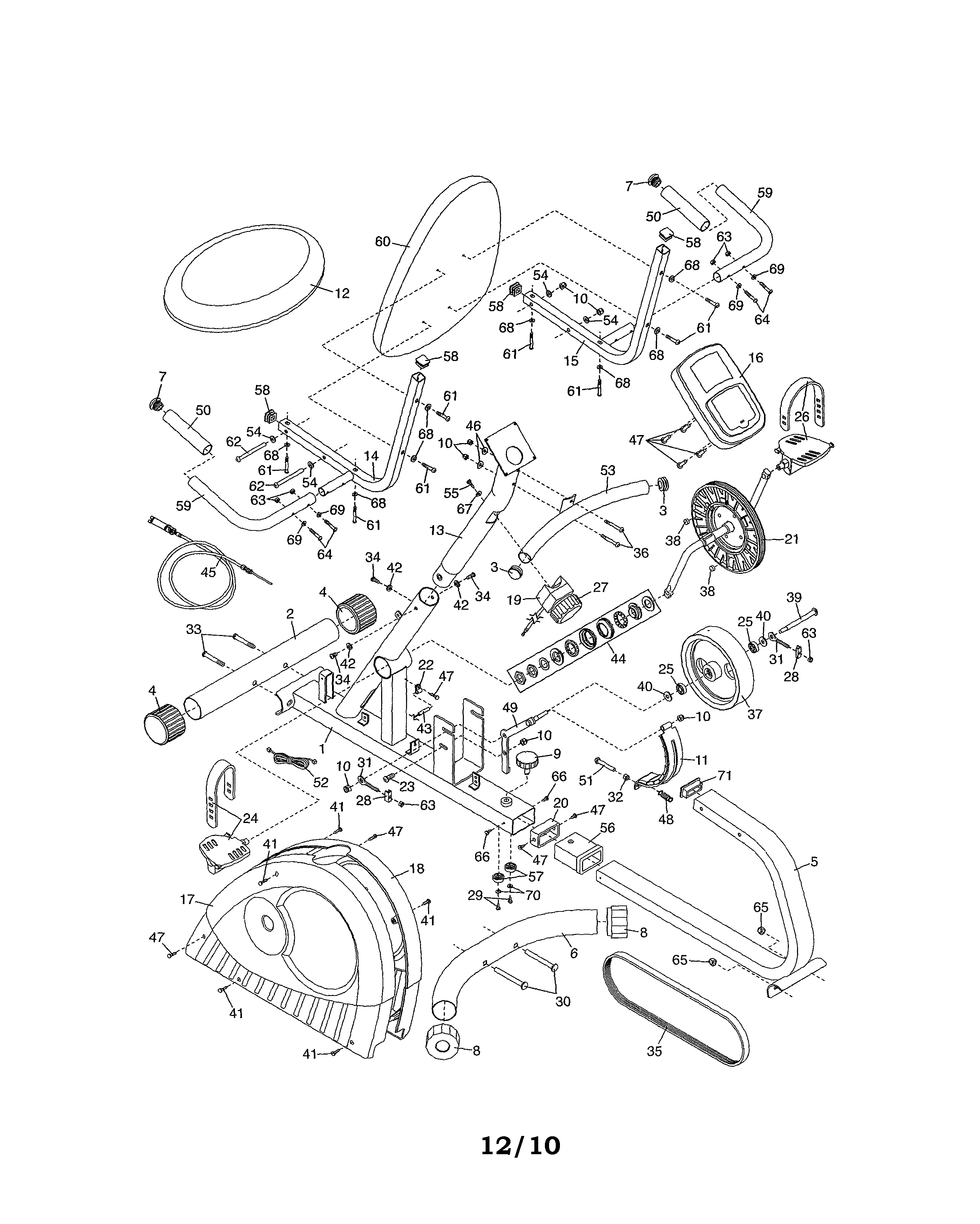 Weslo model 831218111 cycle genuine parts