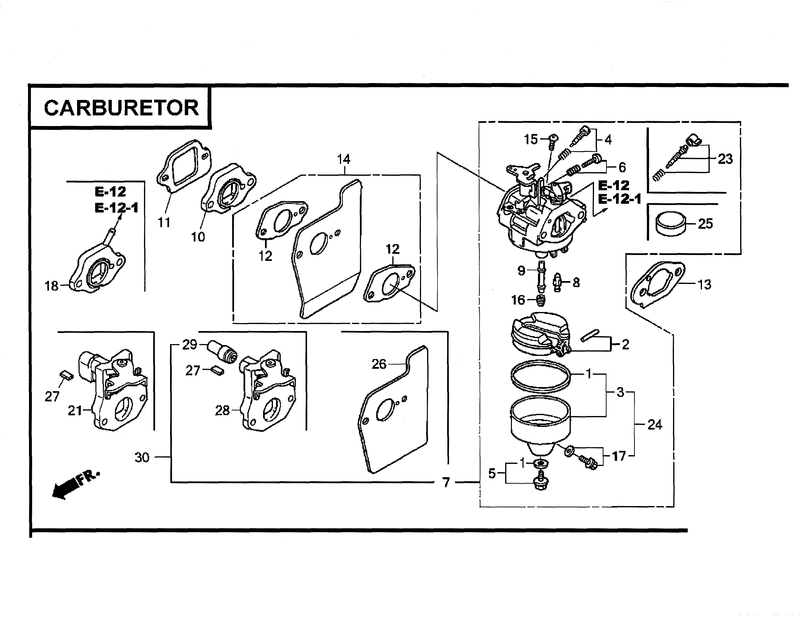 Honda Gc160 Engine Parts Diagram