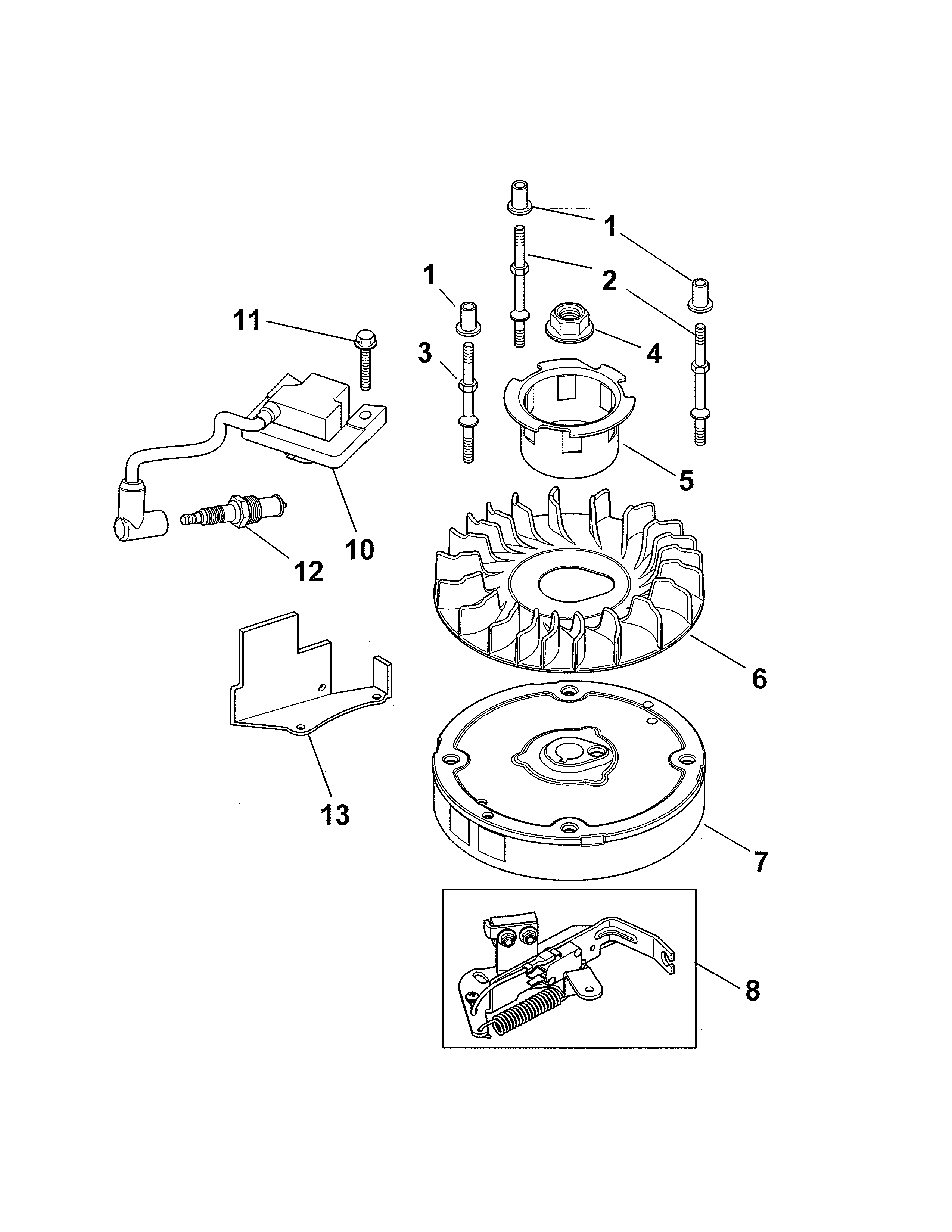 Kohler model XT149-0311-ED engine genuine parts