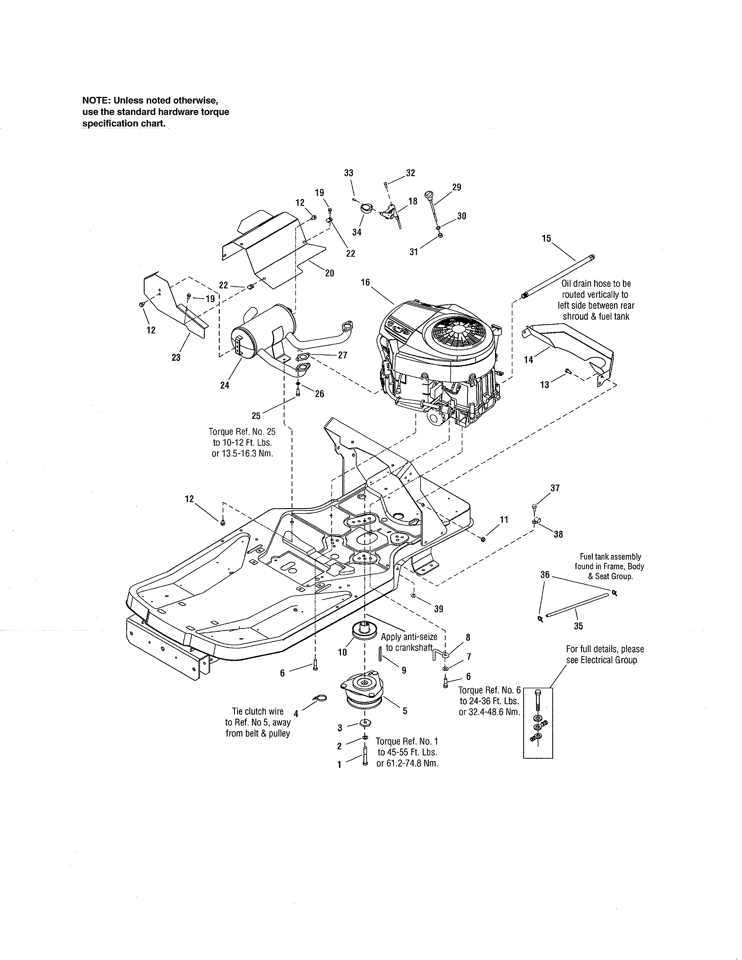 Craftsman model 107289930 lawn, riding mower rear engine ... wiring diagram kohler magnum 10 