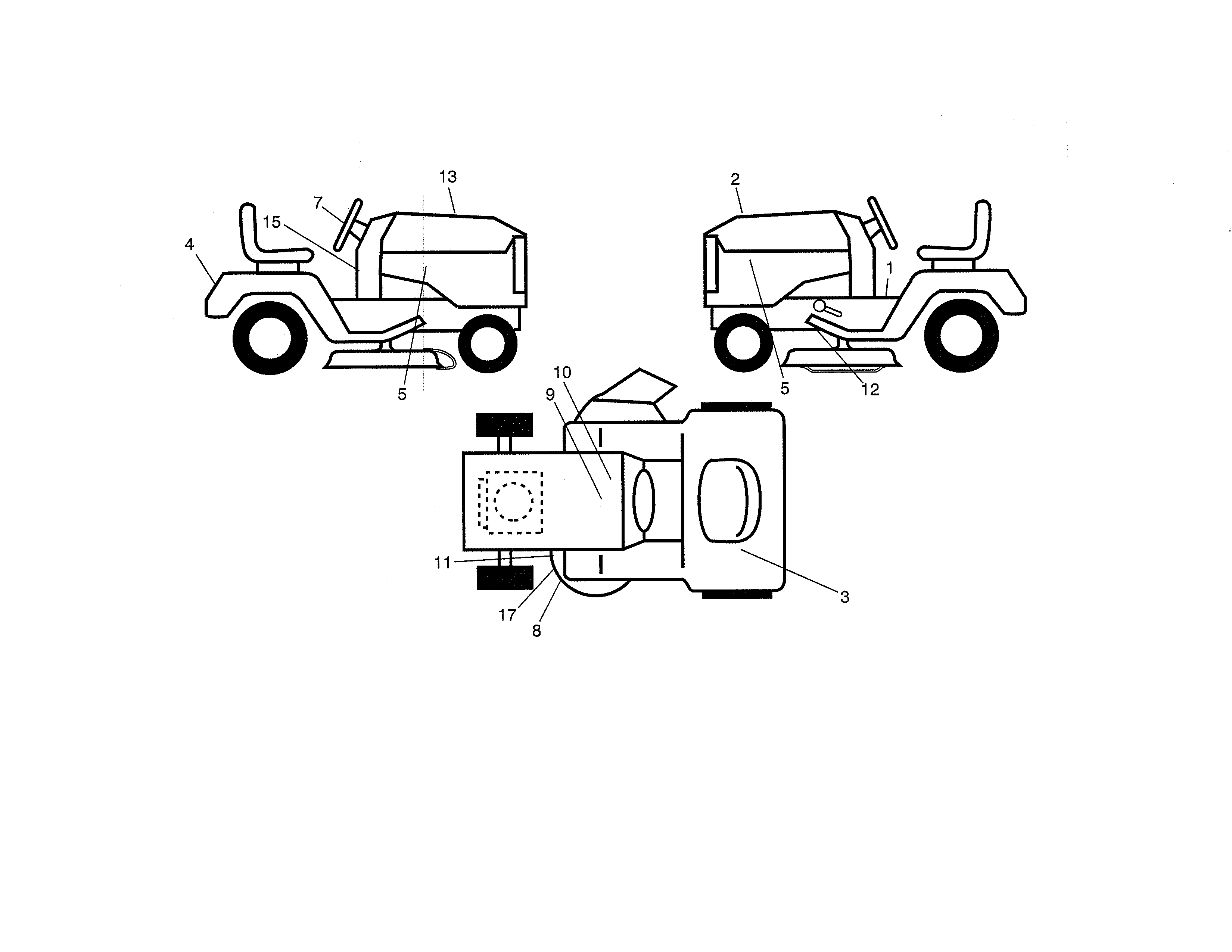 Craftsman model 917250251 lawn, tractor genuine parts