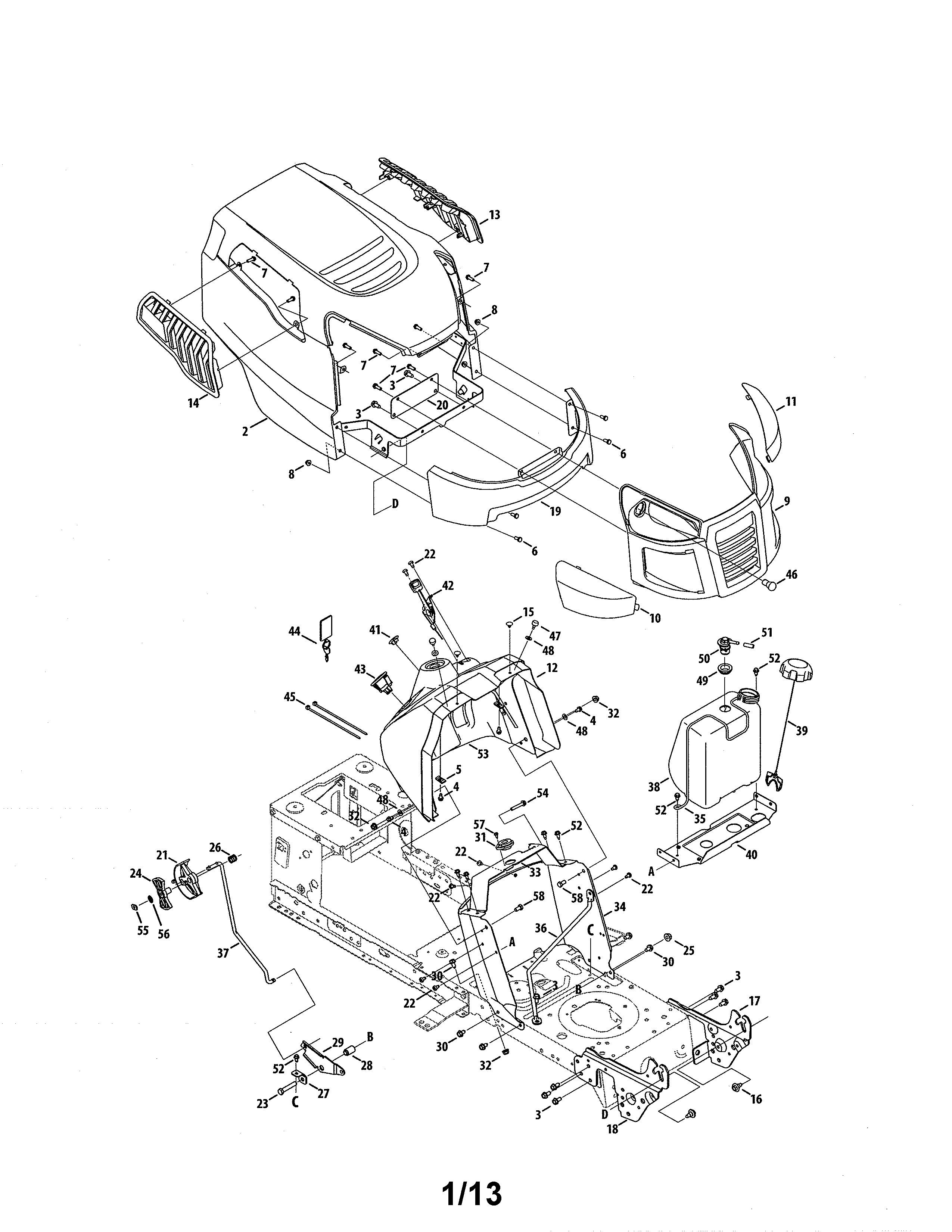 Craftsman model 247289150 lawn, tractor genuine parts mtd wiring harness 