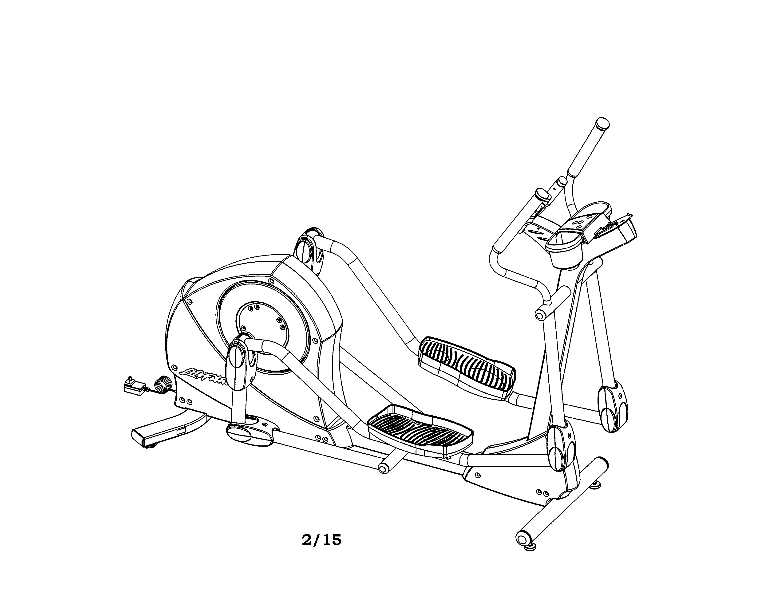 Life-Fitness model X3-XX00-0103 elliptical genuine parts