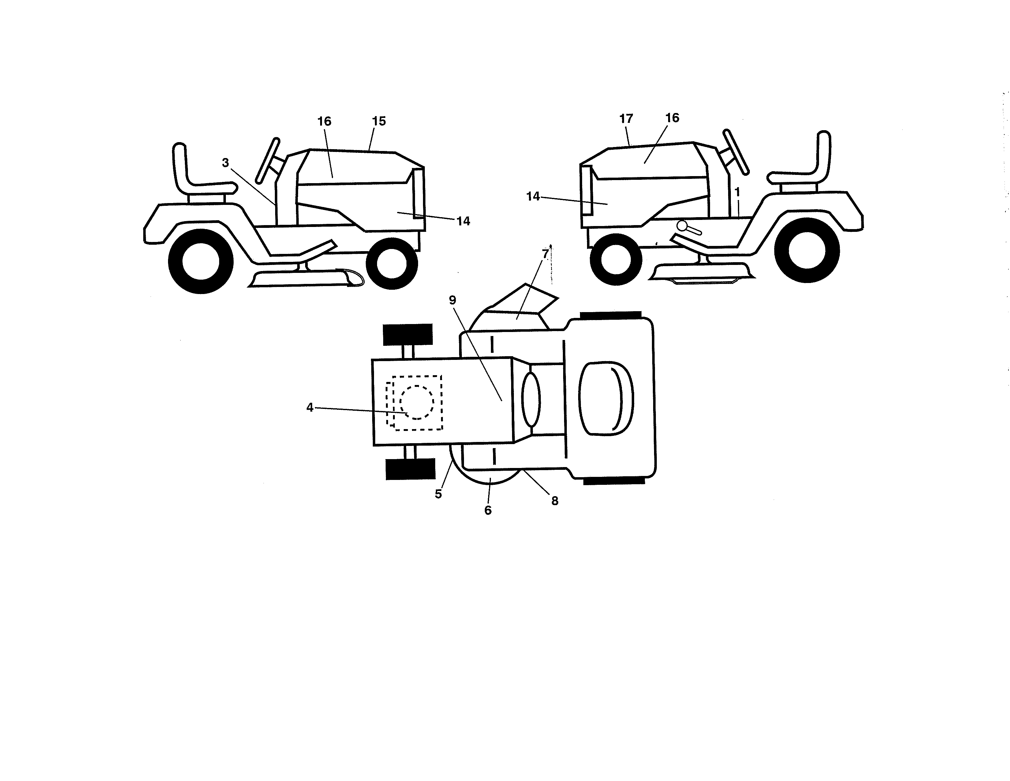 Husqvarna model YTH24V48 (96043018200) lawn, tractor genuine parts