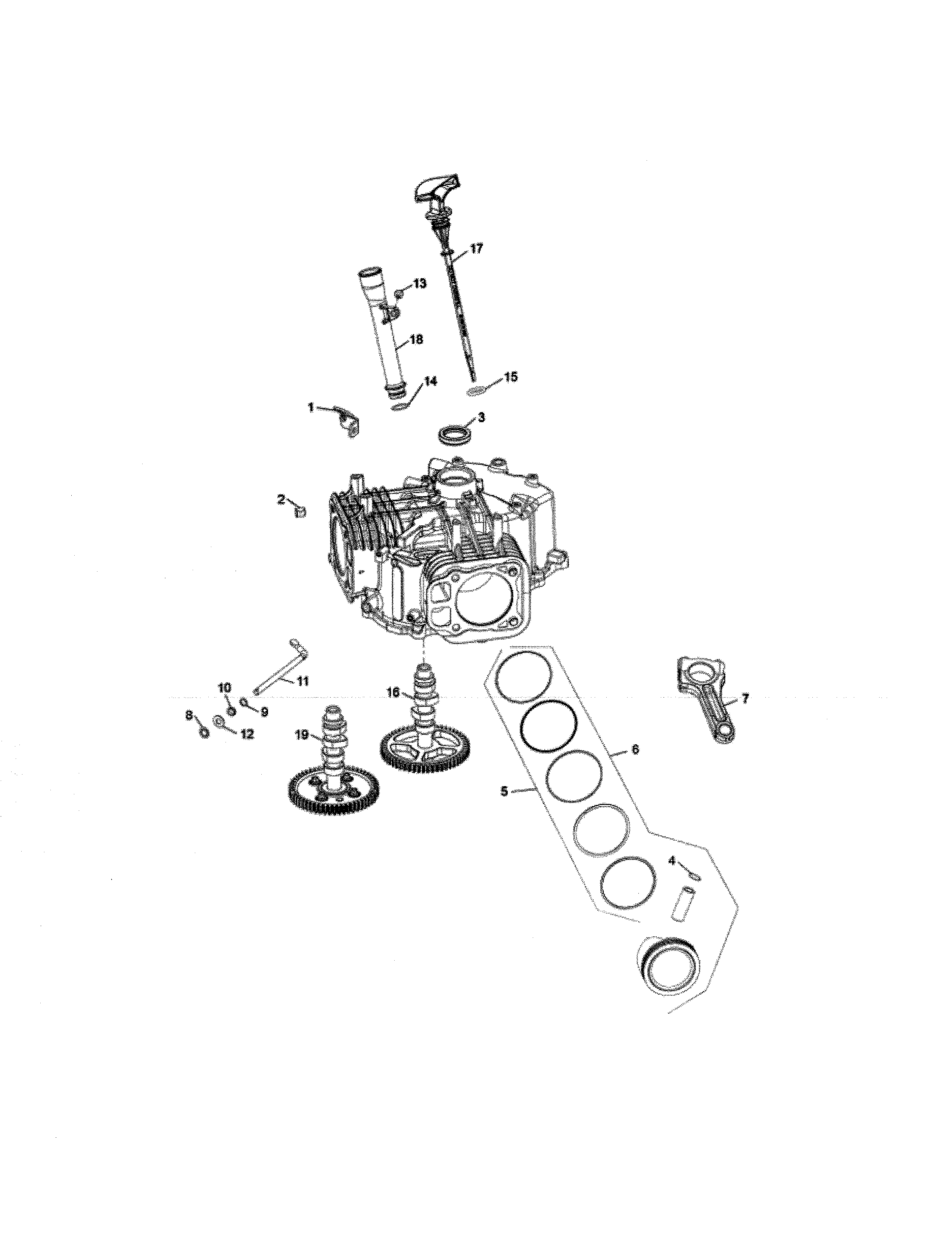 Kohler model KT735-3011 engine genuine parts