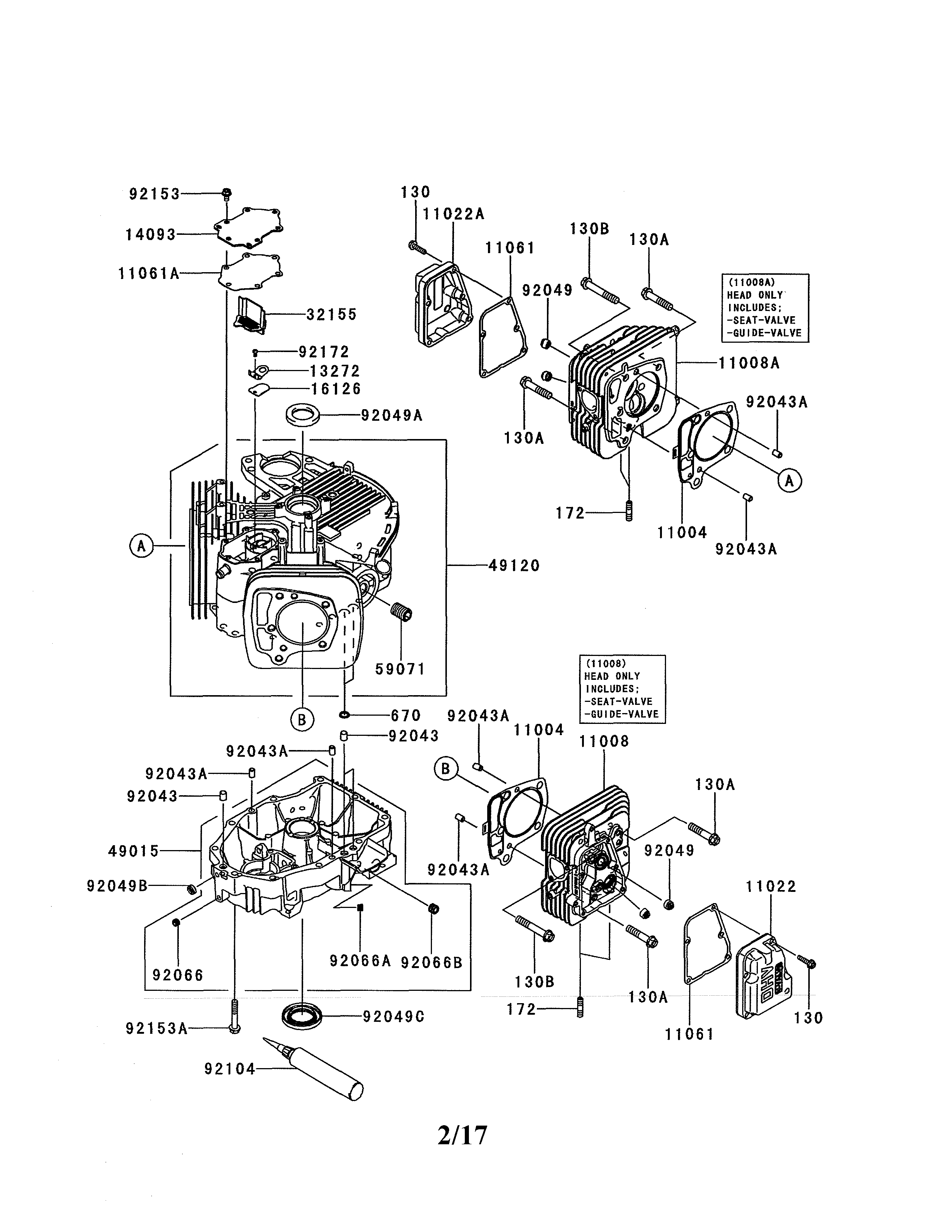  Kawasaki  model FR691V  AS29 engine  genuine parts