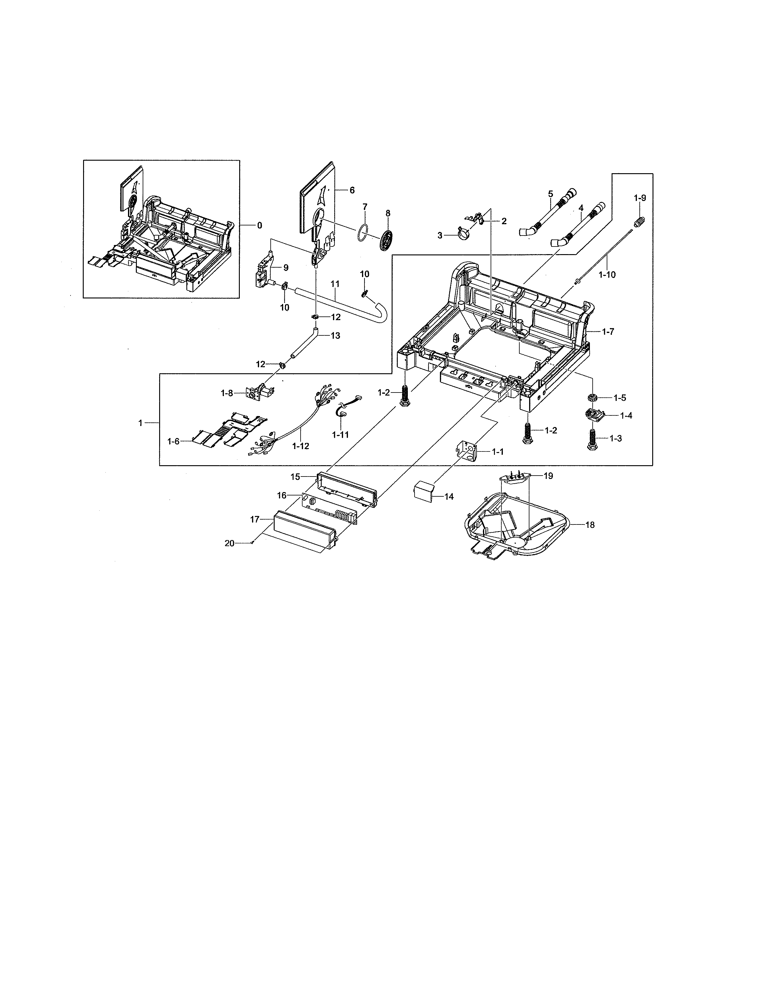 Samsung model DMT610RHS/XAC dishwasher genuine parts