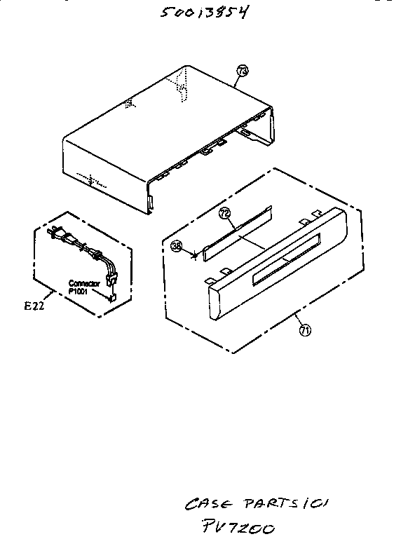 Panasonic Model Pv 7200 K Vcr Genuine Parts