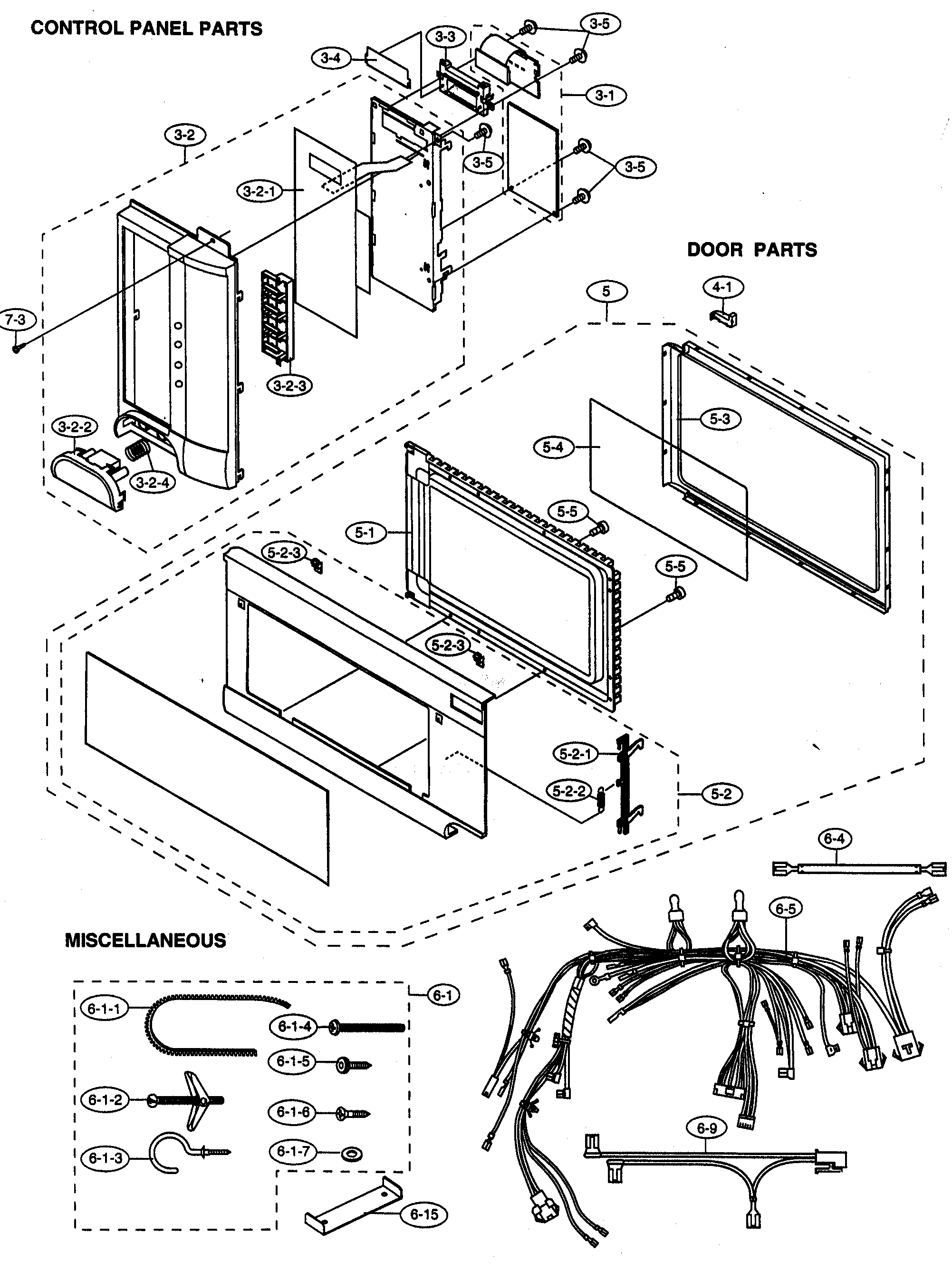 Sharp Model R 1514 Microwave Hood Combo Genuine Parts Control Panel