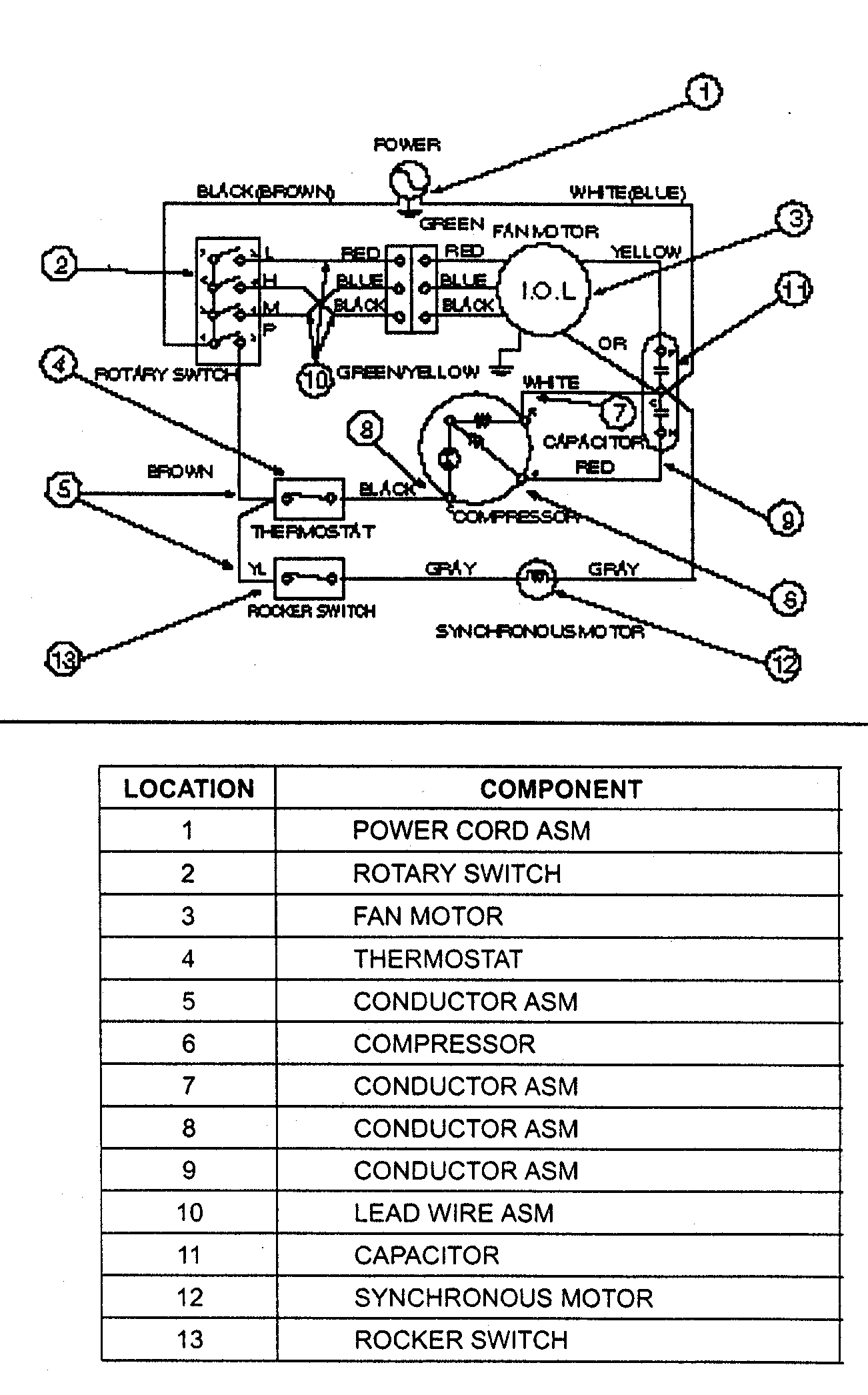 Gold Star Air Conditioner Wiring Diagram Wiring Resources 2019