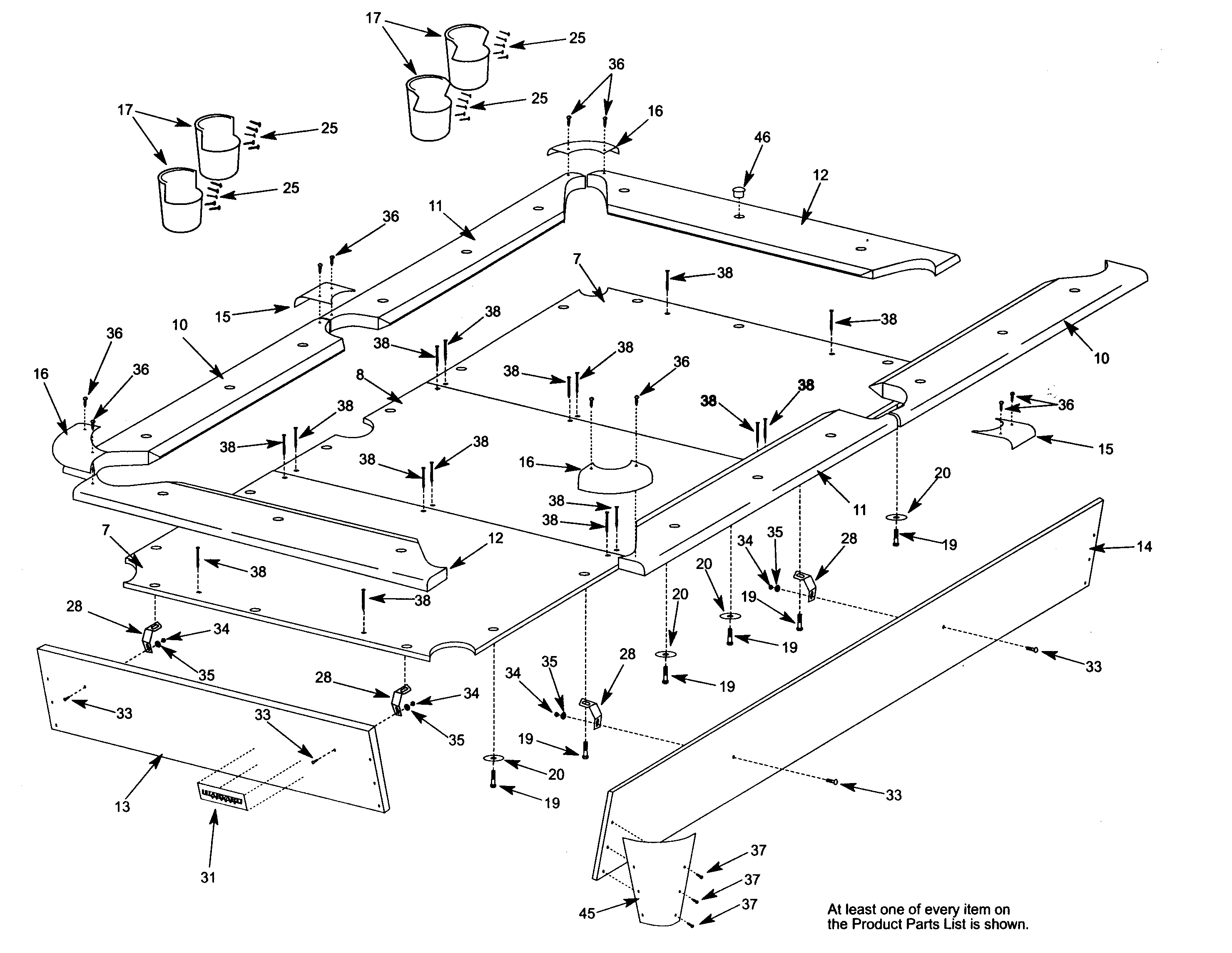 Harvard model 52725410 pool table genuine parts for lg microwave oven wiring diagram 