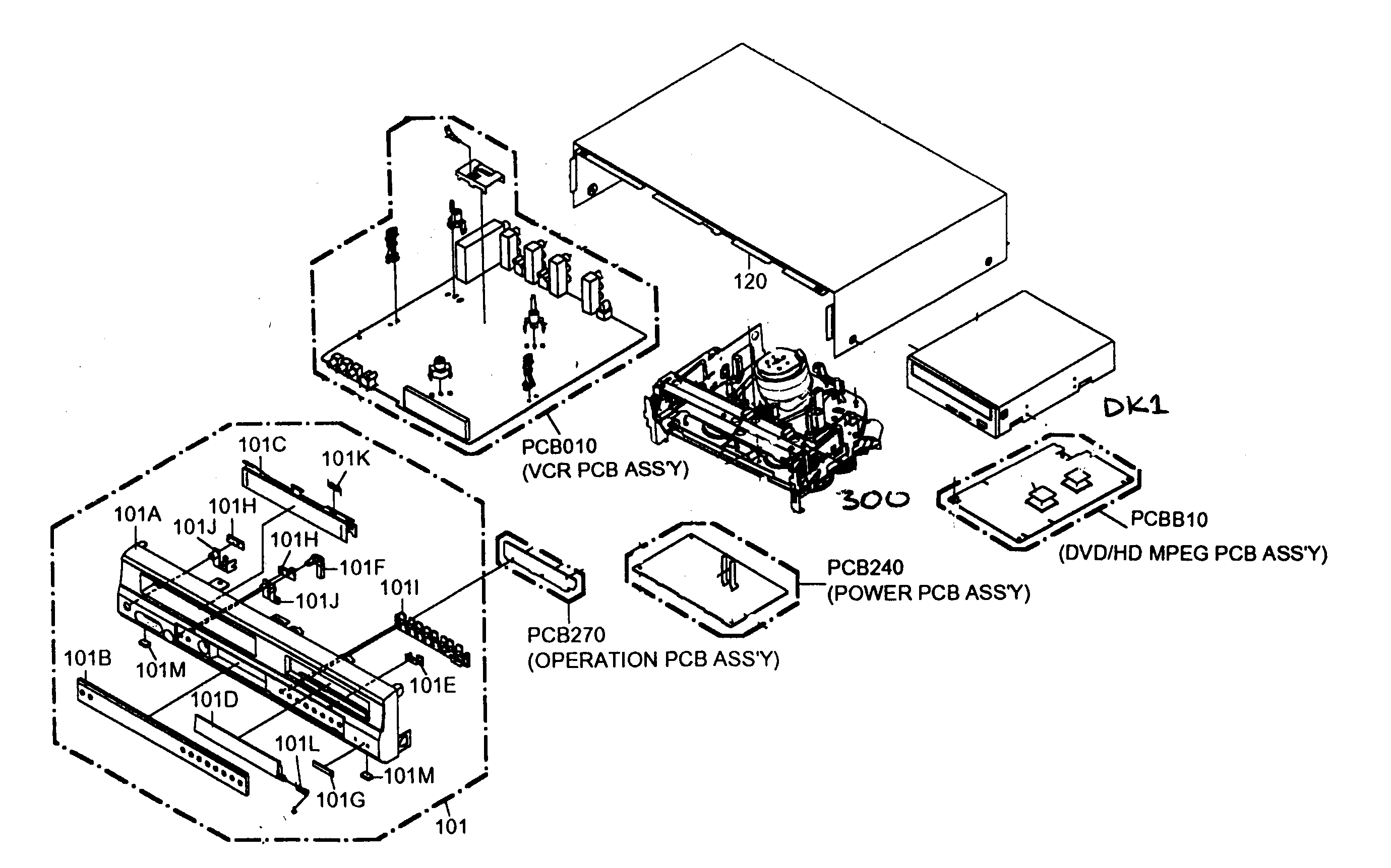 Sansui model VRDVD4005 dvd/vcr combo genuine parts