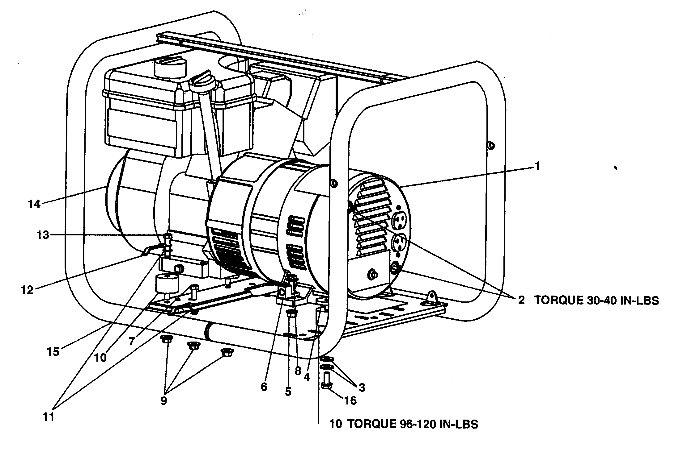 Devilbiss model CGTP3000 generator genuine parts