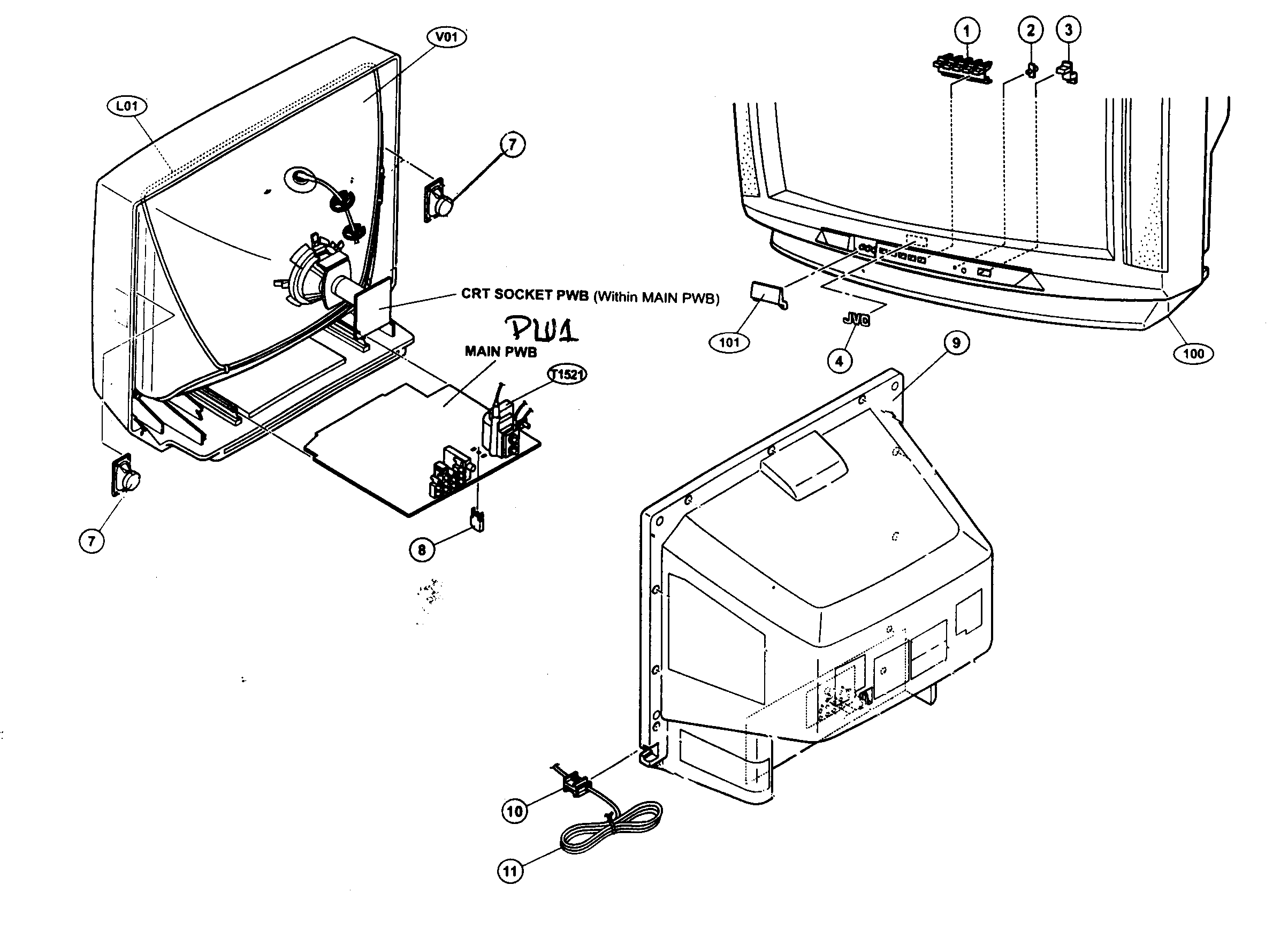 Jvc Crt Tv Circuit Diagram - Circuit Diagram Images