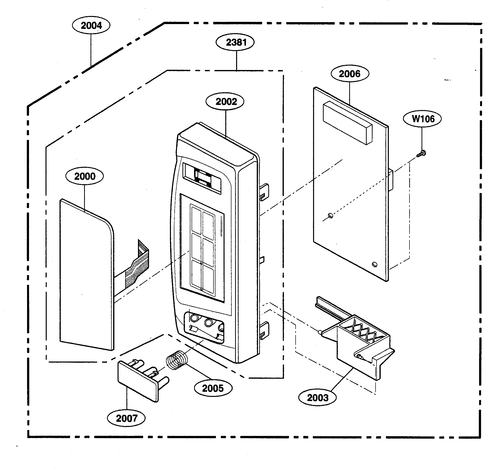 Galaxy Model 72165022401 Countertop Microwave Genuine Parts Controller Pa