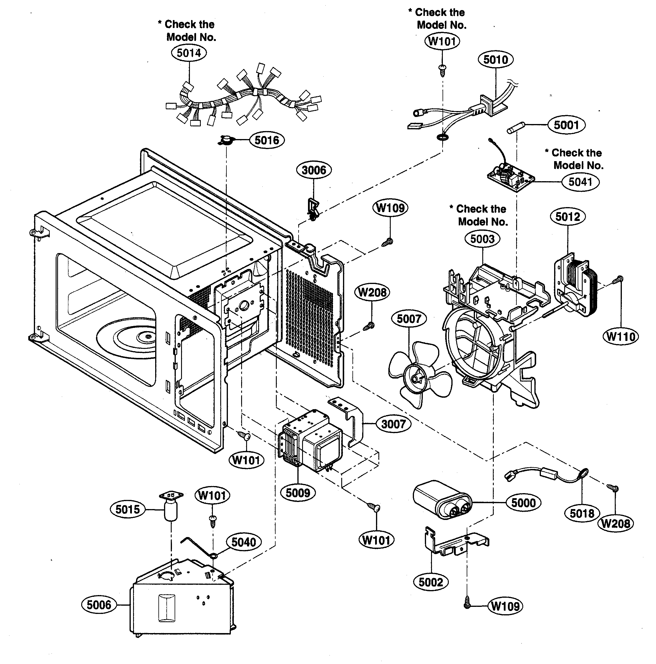 Galaxy Model 72165022401 Countertop Microwave Genuine Parts Interior Part