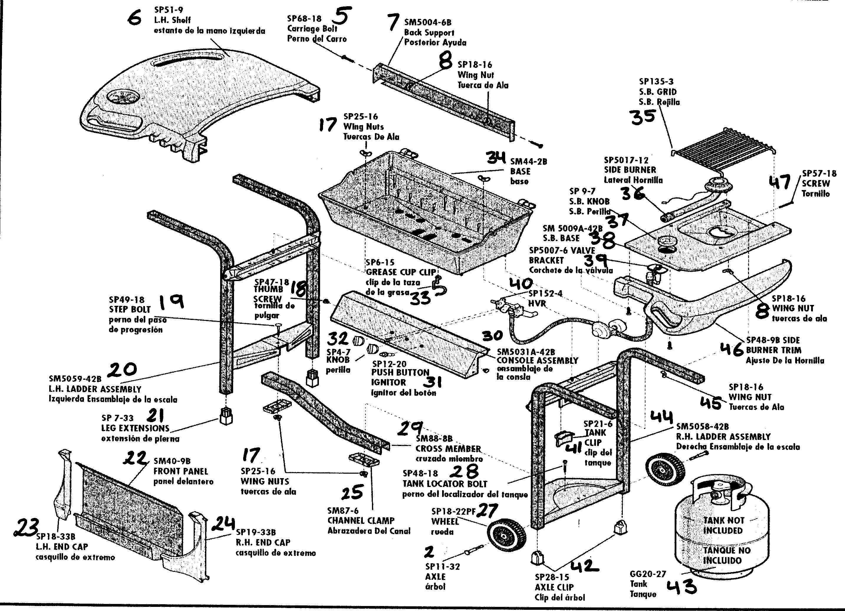 Fiesta Gas Grill Parts List Reviewmotors.co
