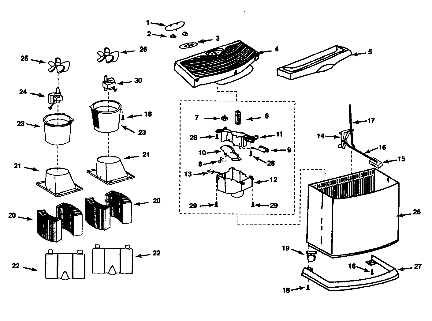 Kenmore model 758144161 humidifier genuine parts