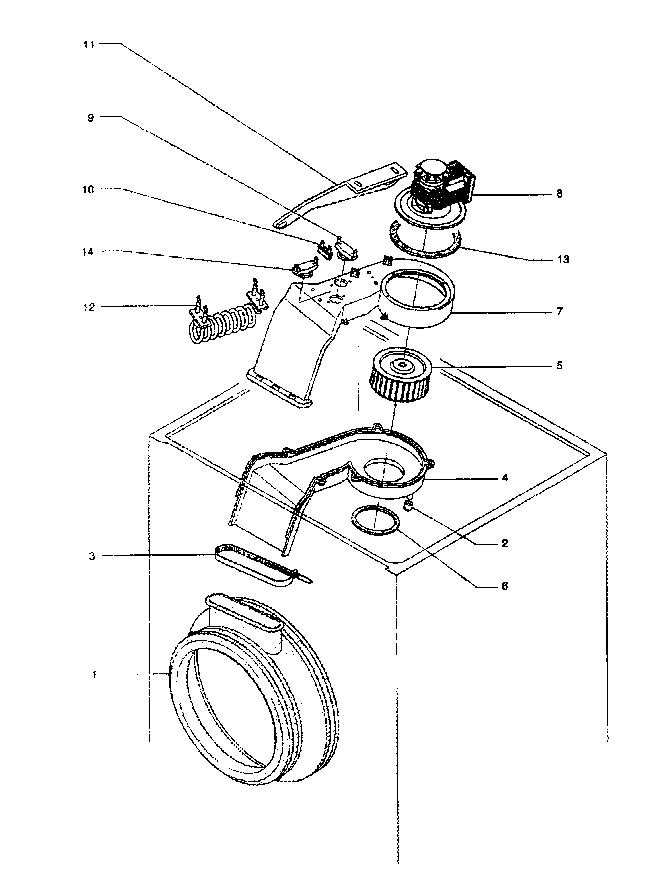Equator model EZ2500C laundry genuine parts