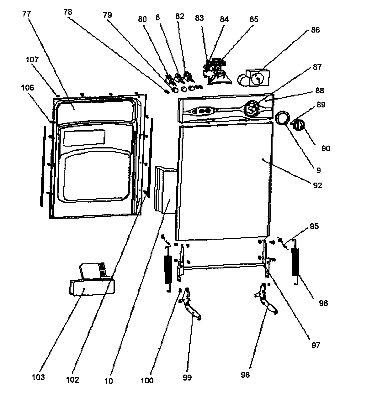 Danby Model Ddw1805w Dishwasher Genuine Parts