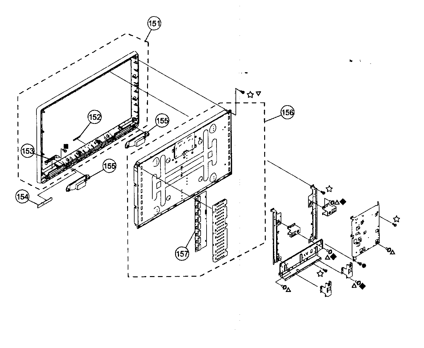 Sony model KDL26M4000 lcd television genuine parts