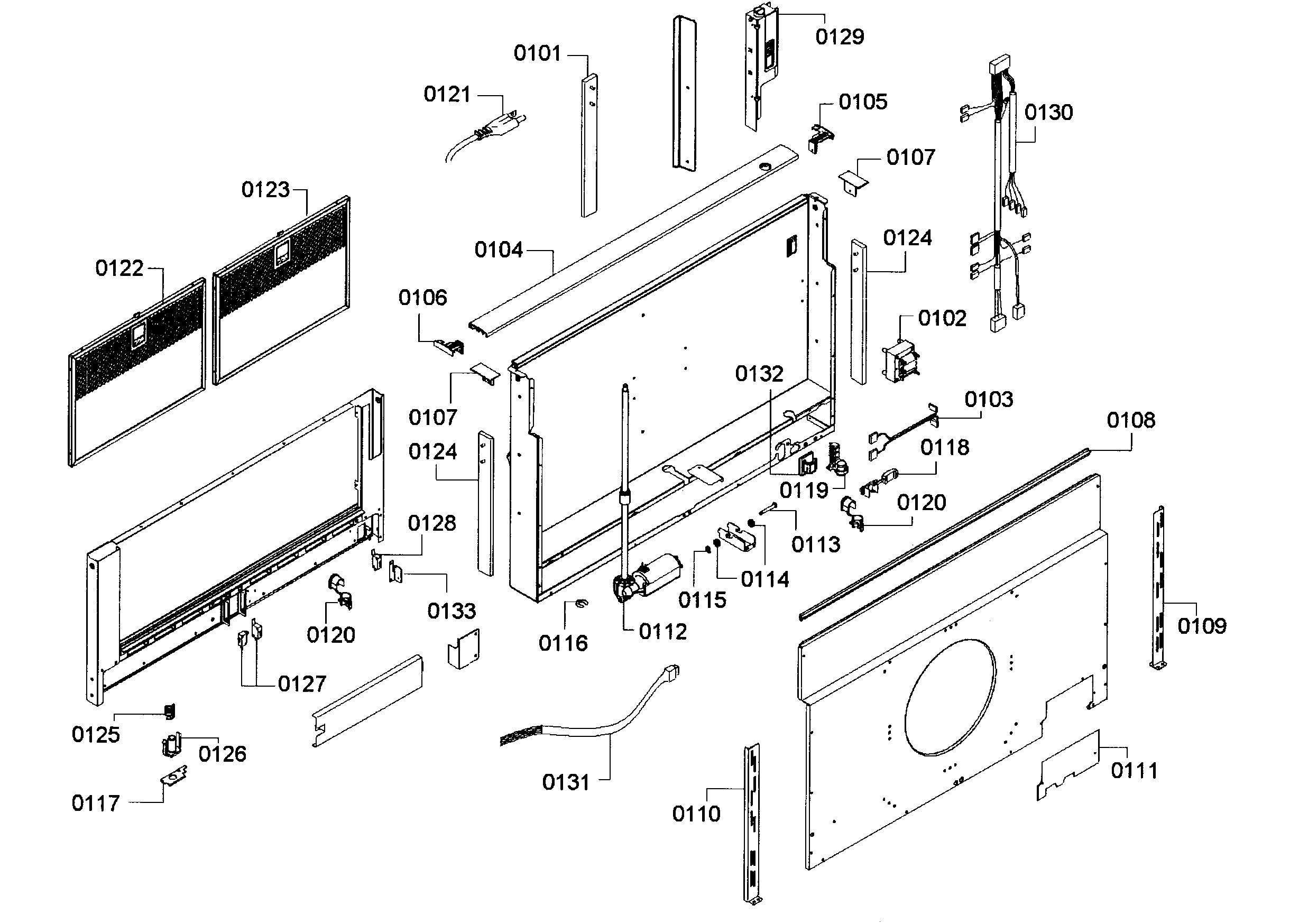 Bosch Model Dhd3614uc 01 Vent Systems Downdraft Genuine Parts Range Hood