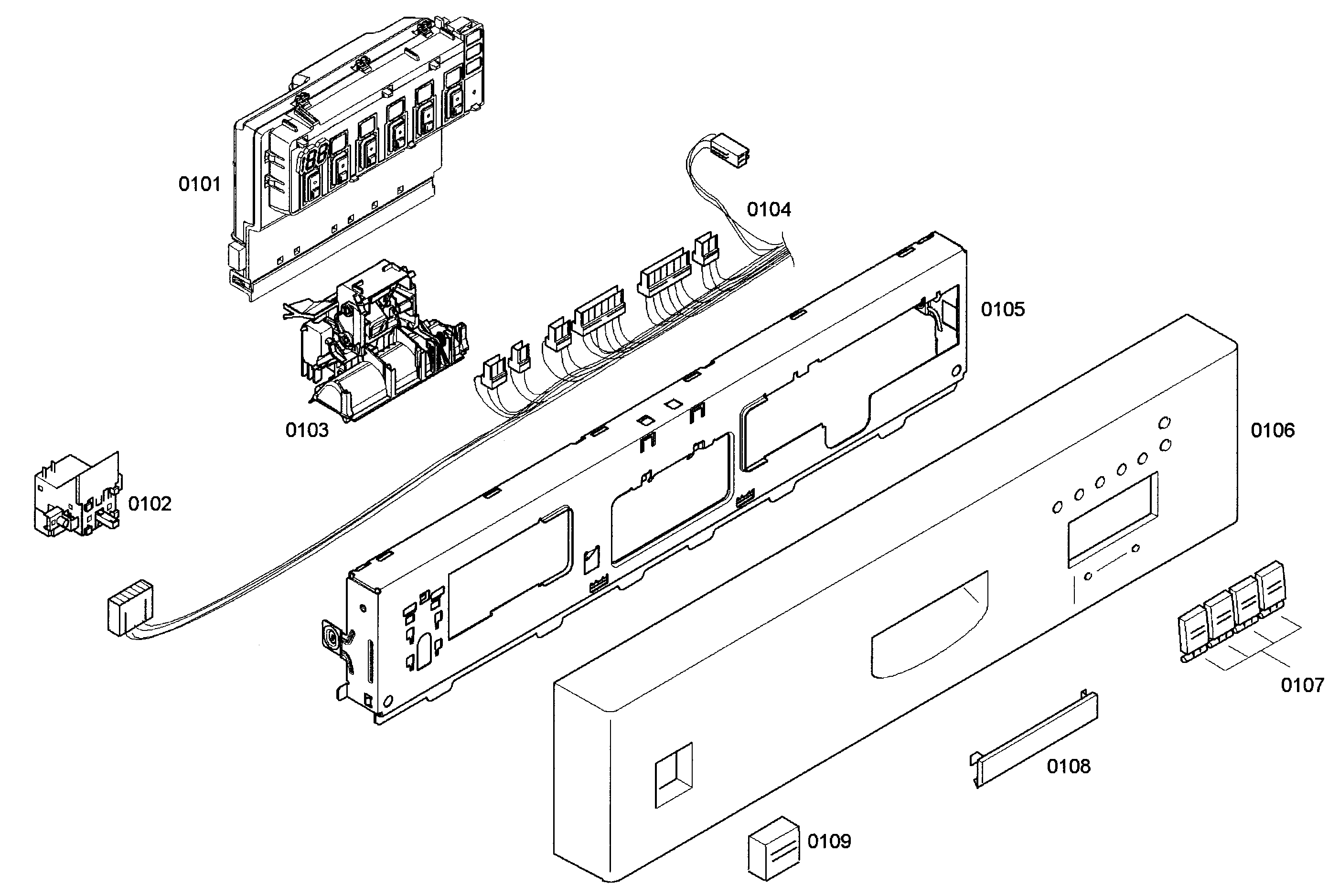 Bosch model SHE43C05UC/22 dishwasher genuine parts