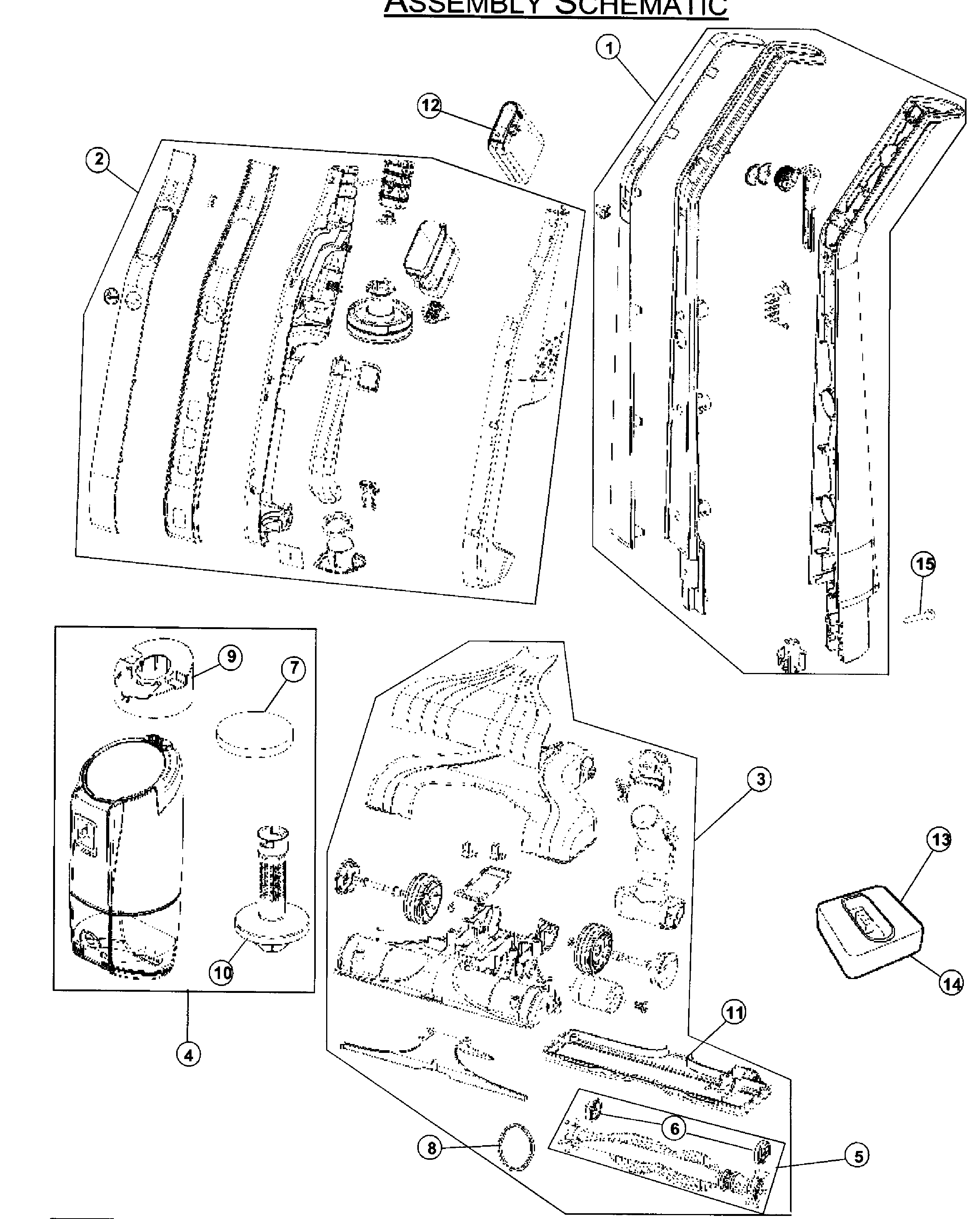 Hoover model BH50010 vacuum, upright genuine parts