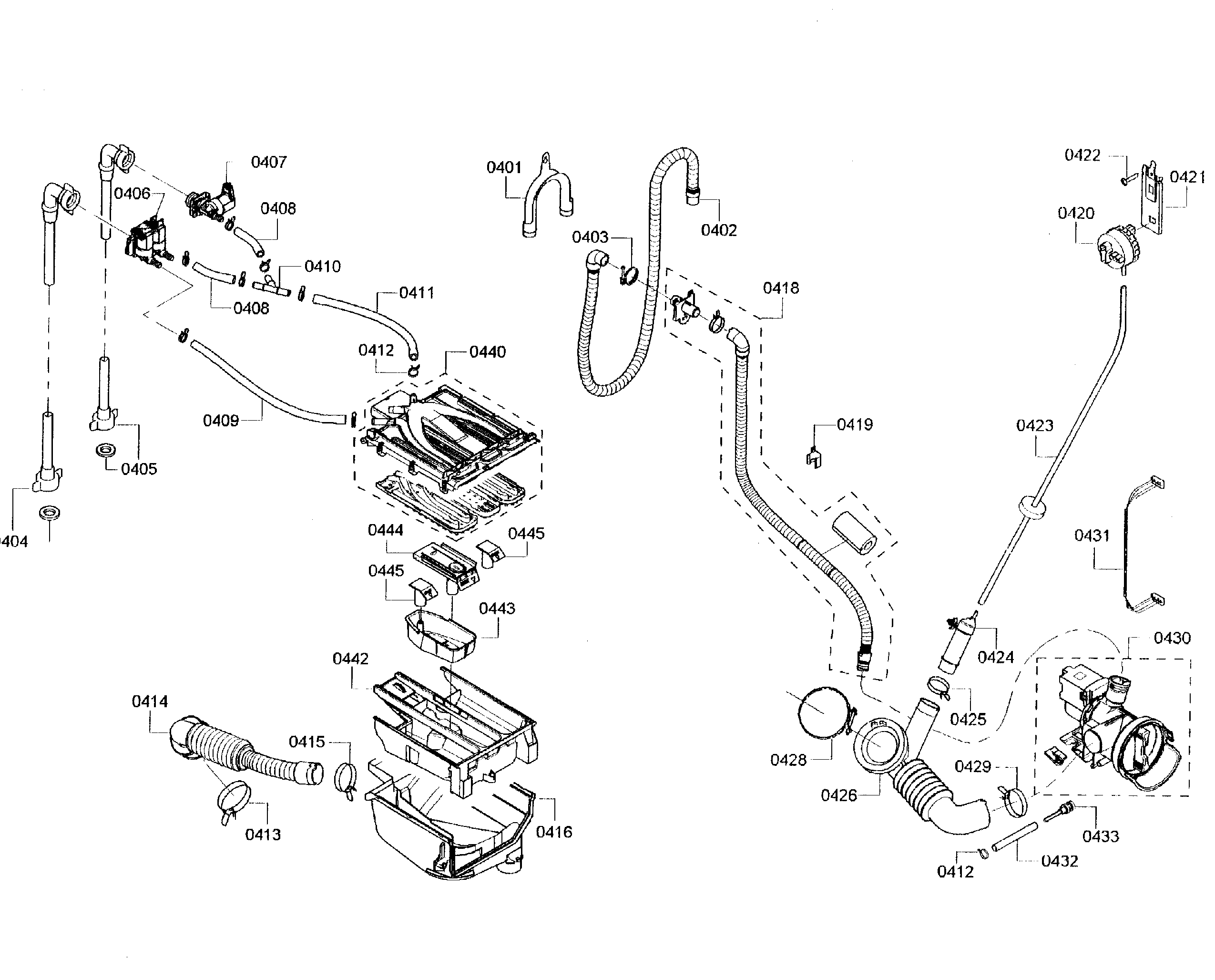 Bosch model WFVC5400UC/24 residential washers genuine parts